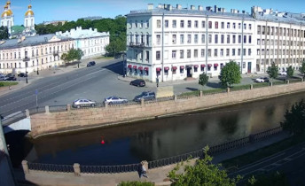 Obraz podglądu z kamery internetowej St. Petersburg - Gribojedovsky canal